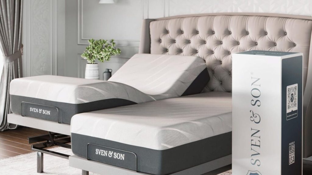 sven & son split king platinum adjustable bed base
