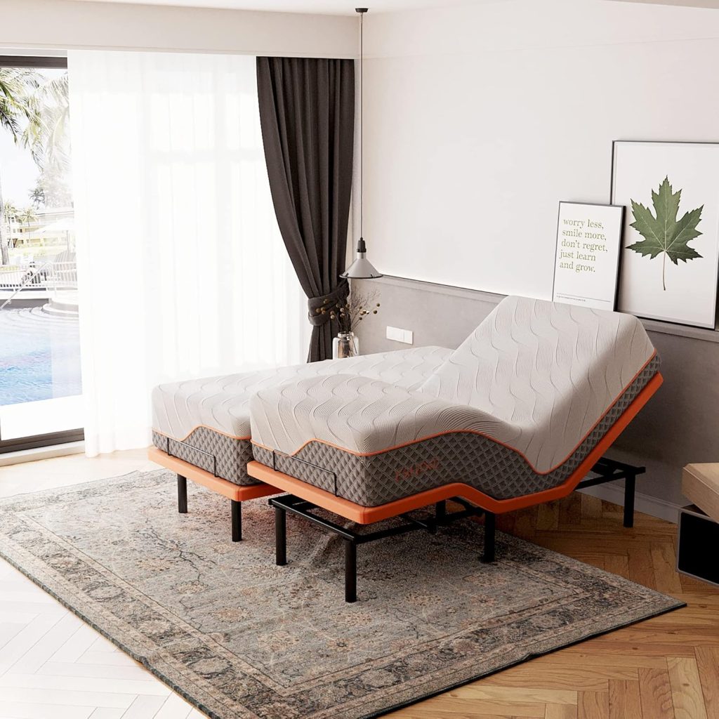 adjustable bed and mattress combo