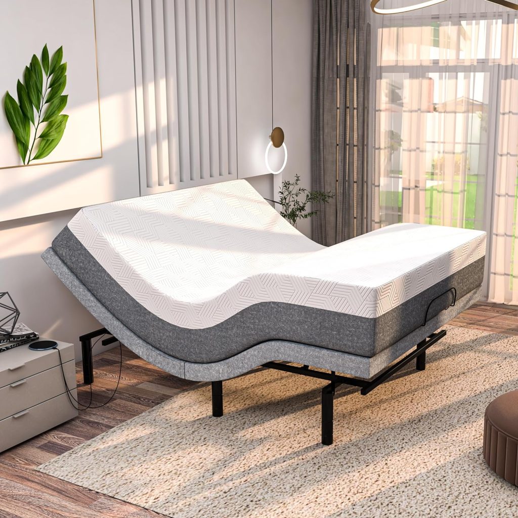 adjustable bed and mattress combo
