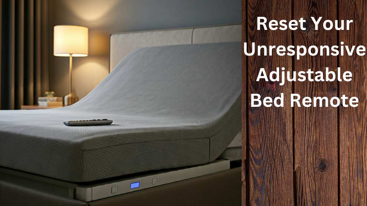 how to reset adjustable bed remote